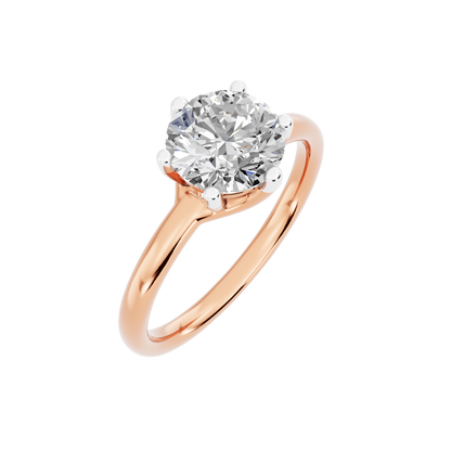 Pink Gold-Blossom Lab-Grown Diamond Engagement Ring_view=3DV