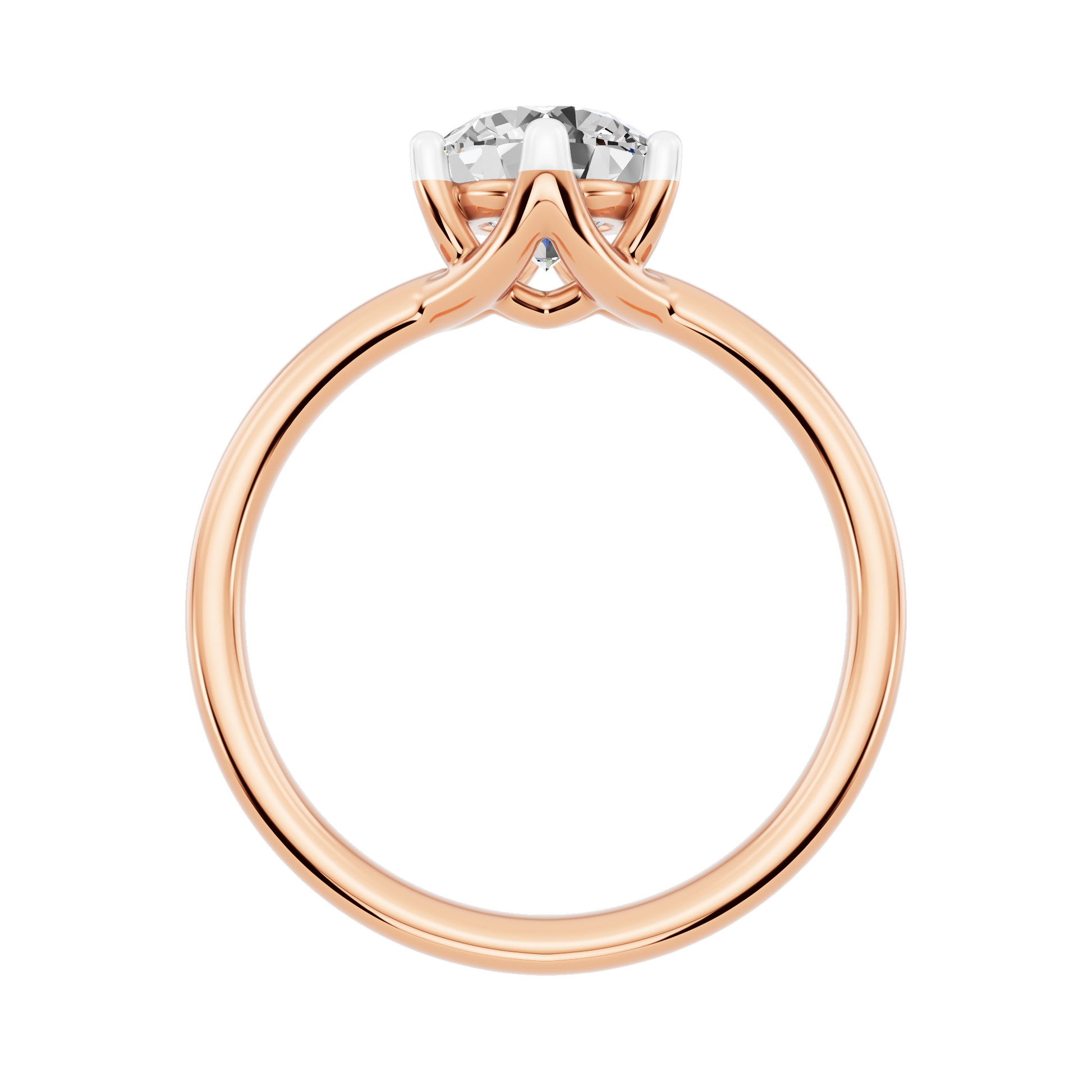 Pink Gold-Blossom Lab-Grown Diamond Engagement Ring_view=FRONT