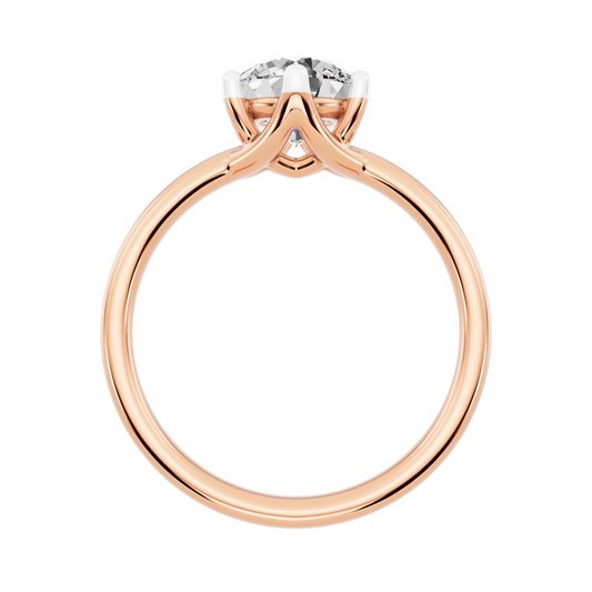 Pink Gold-Blossom Lab-Grown Diamond Engagement Ring_view=FRONT
