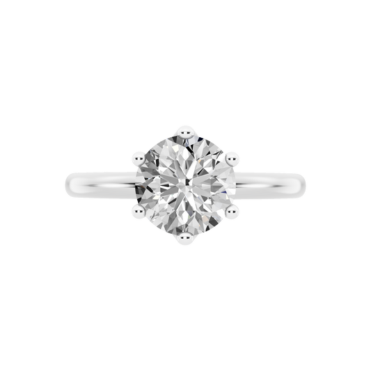 White Gold-Blossom Lab-Grown Diamond Engagement Ring_view=TOP