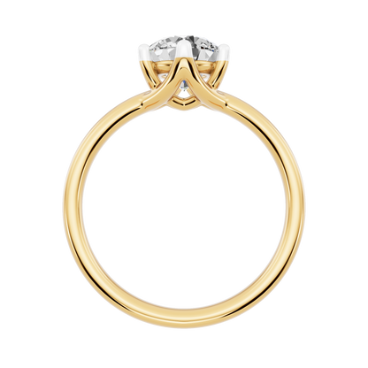 Yellow Gold-Blossom Lab-Grown Diamond Engagement Ring_view=FRONT