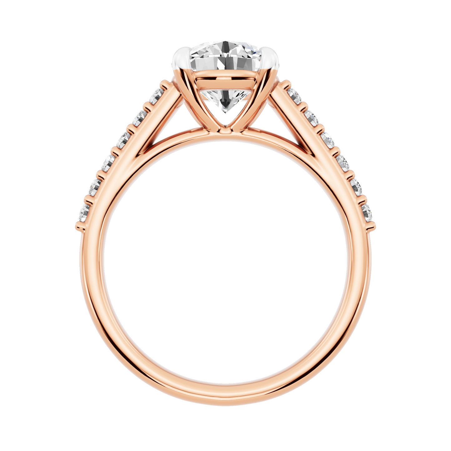Pink Gold-Meridian Statement Solitaires Lab-Grown Diamond Engagement Ring_view=FRONT