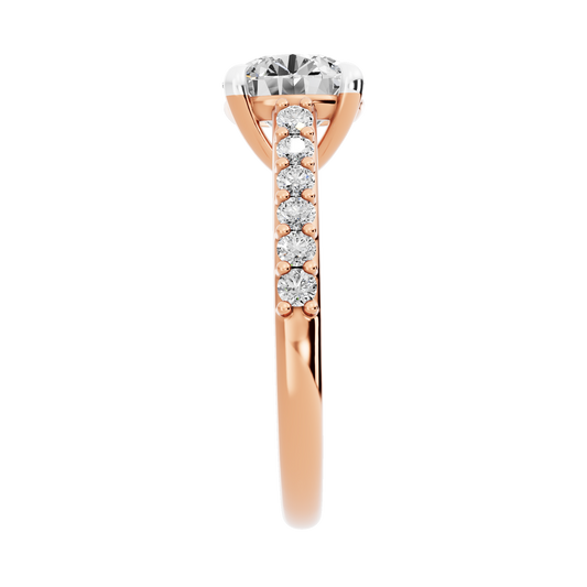 Pink Gold-Meridian Statement Solitaires Lab-Grown Diamond Engagement Ring_view=SIDE