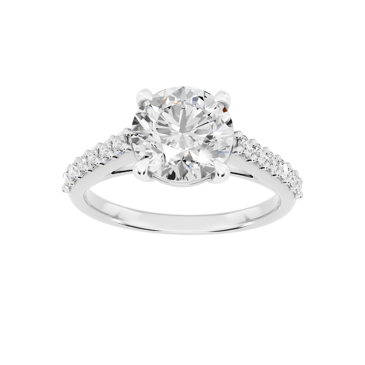White Gold-Meridian Statement Solitaires Lab-Grown Diamond Engagement Ring_view=3DH