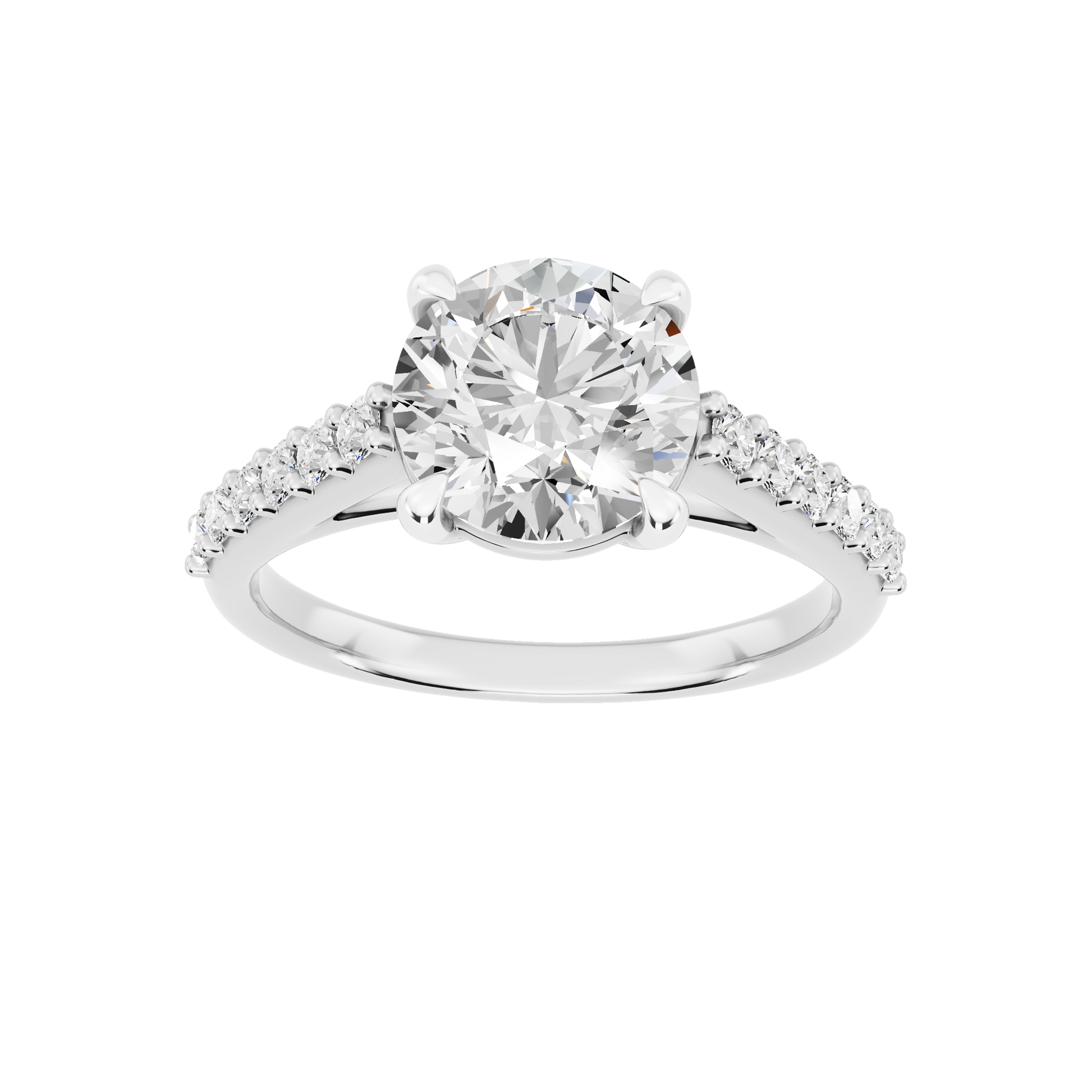 White Gold-Meridian Statement Solitaires Lab-Grown Diamond Engagement Ring_view=3DH