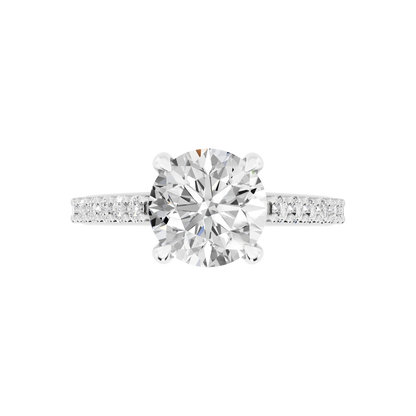White Gold-Meridian Statement Solitaires Lab-Grown Diamond Engagement Ring_view=TOP