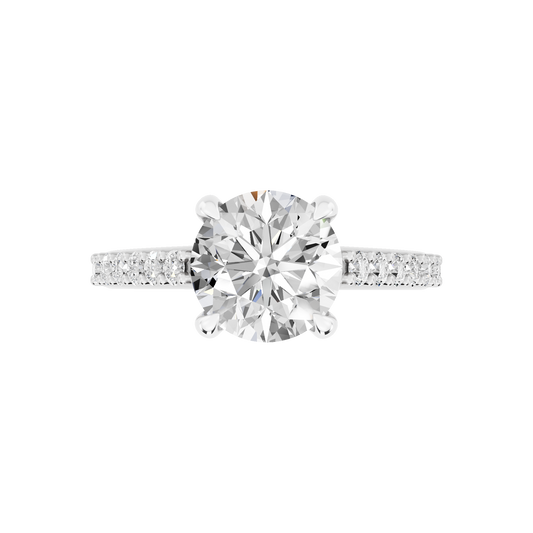 White Gold-Meridian Statement Solitaires Lab-Grown Diamond Engagement Ring_view=TOP