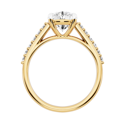 Yellow Gold-Meridian Statement Solitaires Lab-Grown Diamond Engagement Ring_view=FRONT