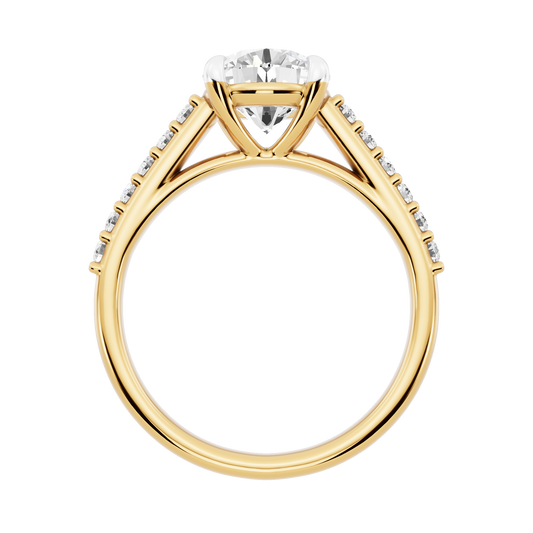 Yellow Gold-Meridian Statement Solitaires Lab-Grown Diamond Engagement Ring_view=FRONT