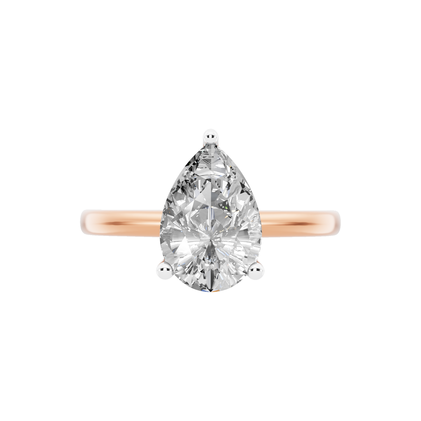 Pink Gold-Celestia Lab-Grown Diamond Engagement Ring_view=TOP