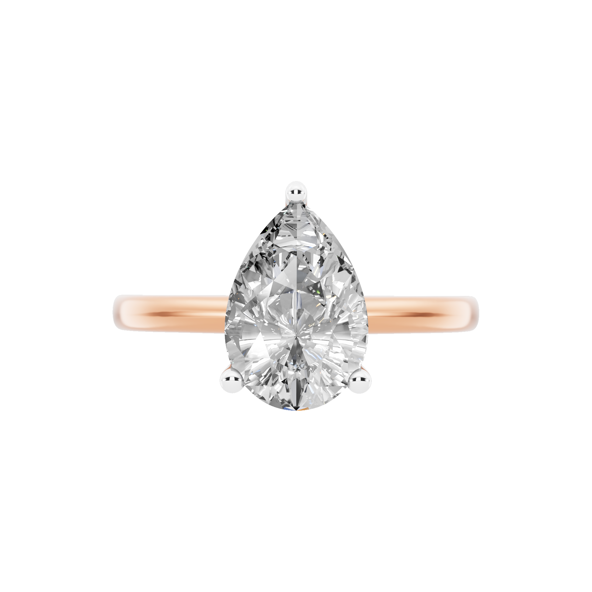 Pink Gold-Celestia Lab-Grown Diamond Engagement Ring_view=TOP