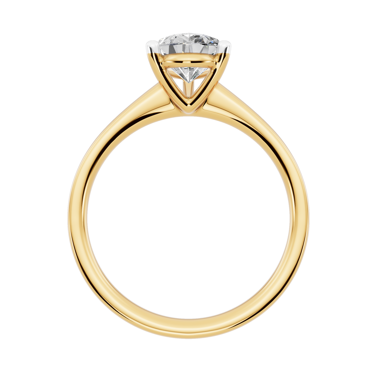 Yellow Gold-Celestia Lab-Grown Diamond Engagement Ring_view=FRONT