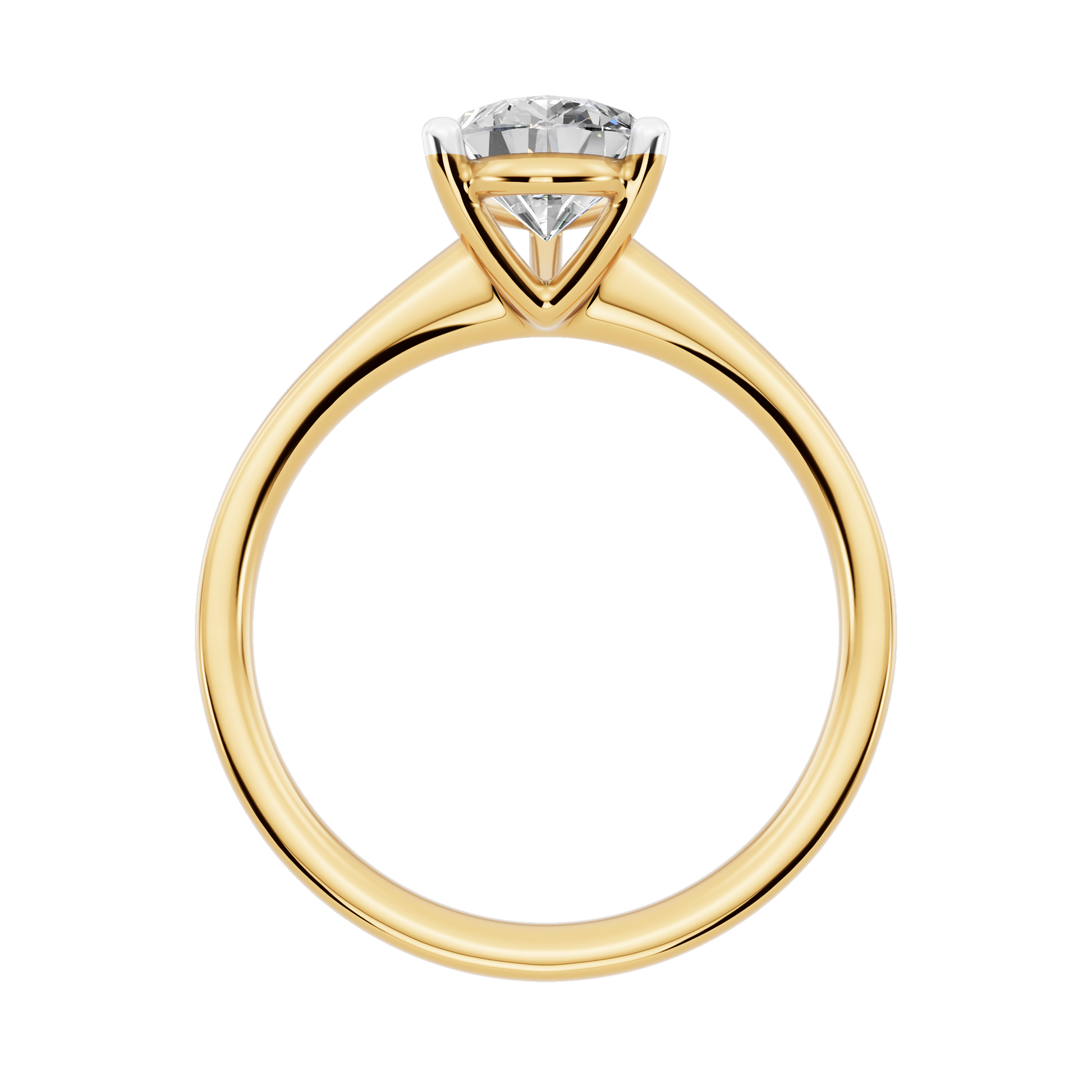Yellow Gold-Celestia Lab-Grown Diamond Engagement Ring_view=FRONT