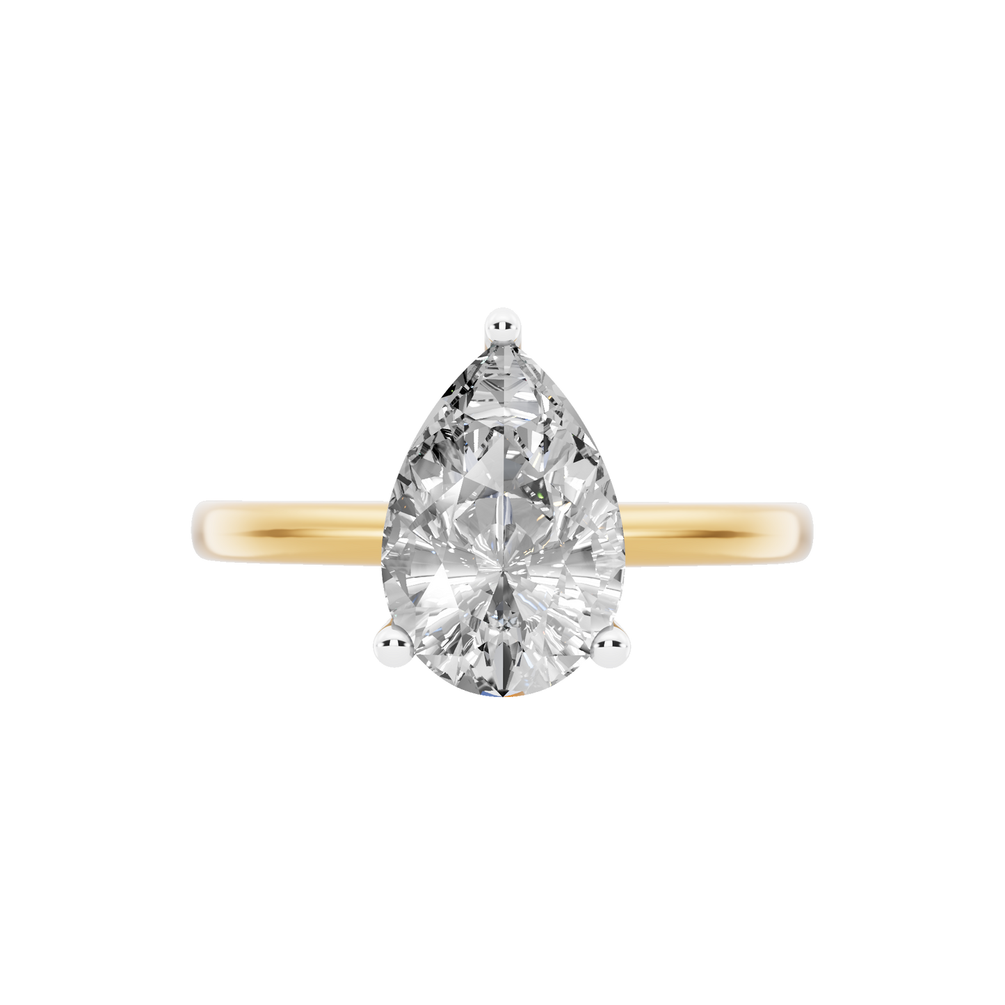 Yellow Gold-Celestia Lab-Grown Diamond Engagement Ring_view=TOP