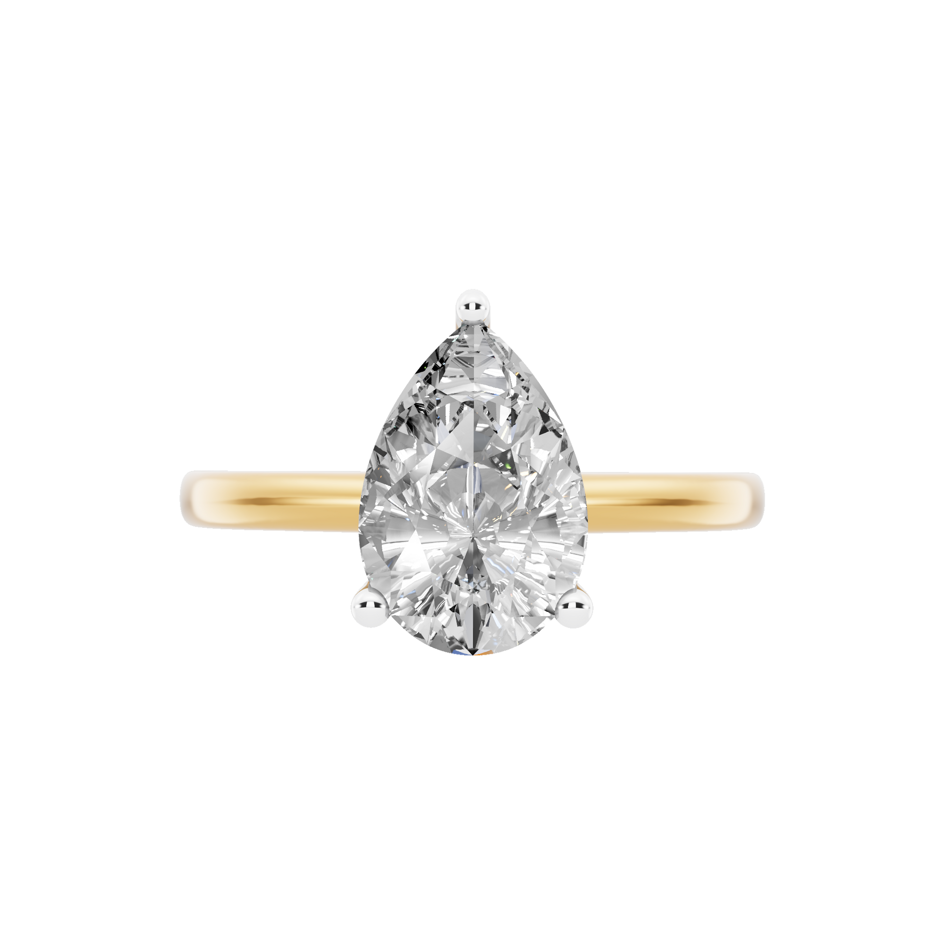 Yellow Gold-Celestia Lab-Grown Diamond Engagement Ring_view=TOP