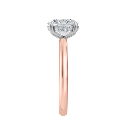 Pink Gold-Radiance Lab Diamond Ring 1.58ct Oval Center_view=SIDE