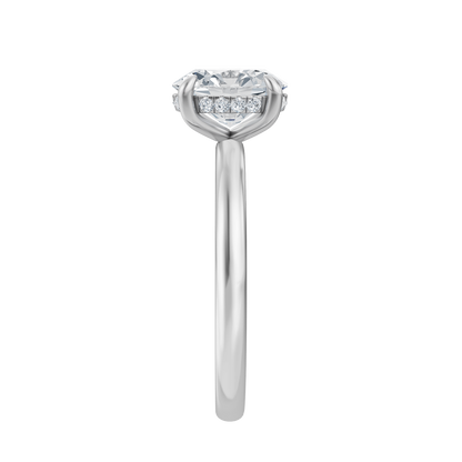 White Gold-Radiance Lab Diamond Ring 1.58ct Oval Center_view=SIDE