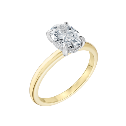 Yellow Gold-Radiance Lab Diamond Ring 1.58ct Oval Center_view=3DV
